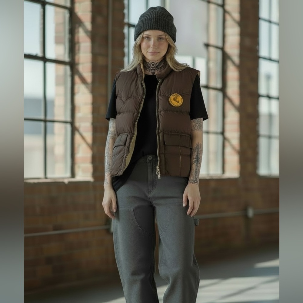 Vintage puffer vest from Yosemite Mountaineering School❤️⛰️